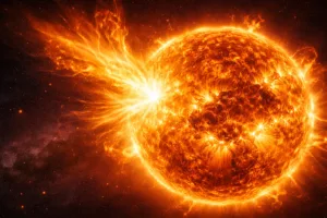 sun explosion